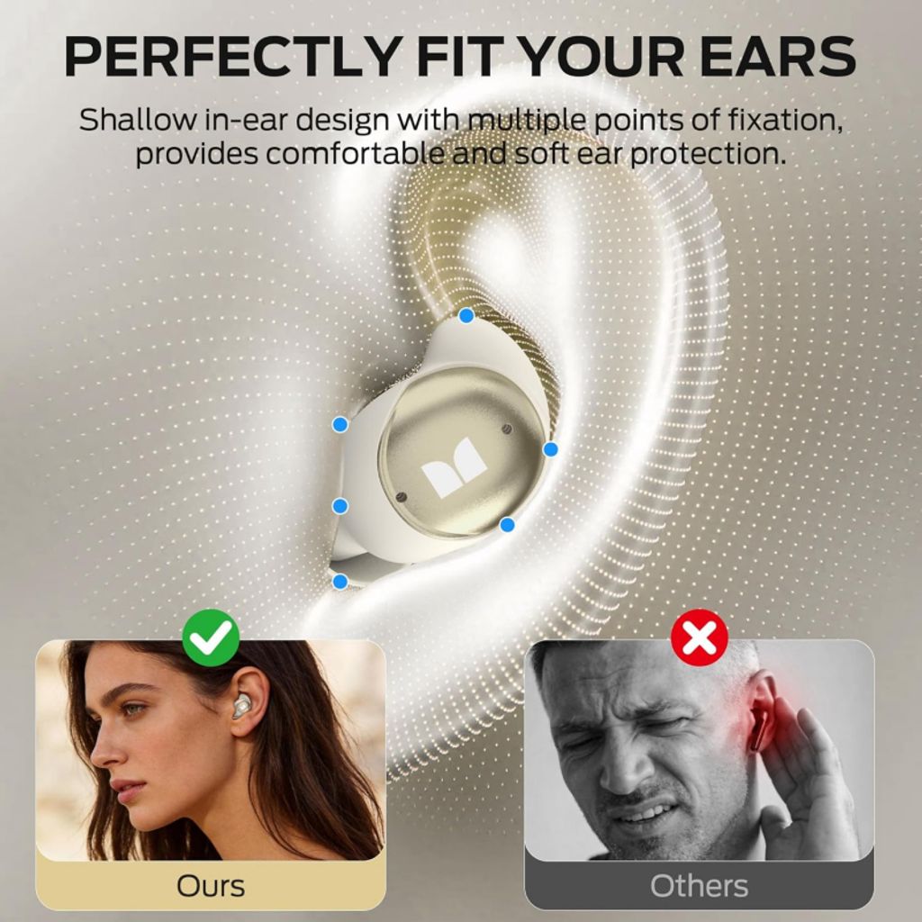 Monster Sleep Ear200 Trådløse In-Ear høretelefoner - Hvid/Guld