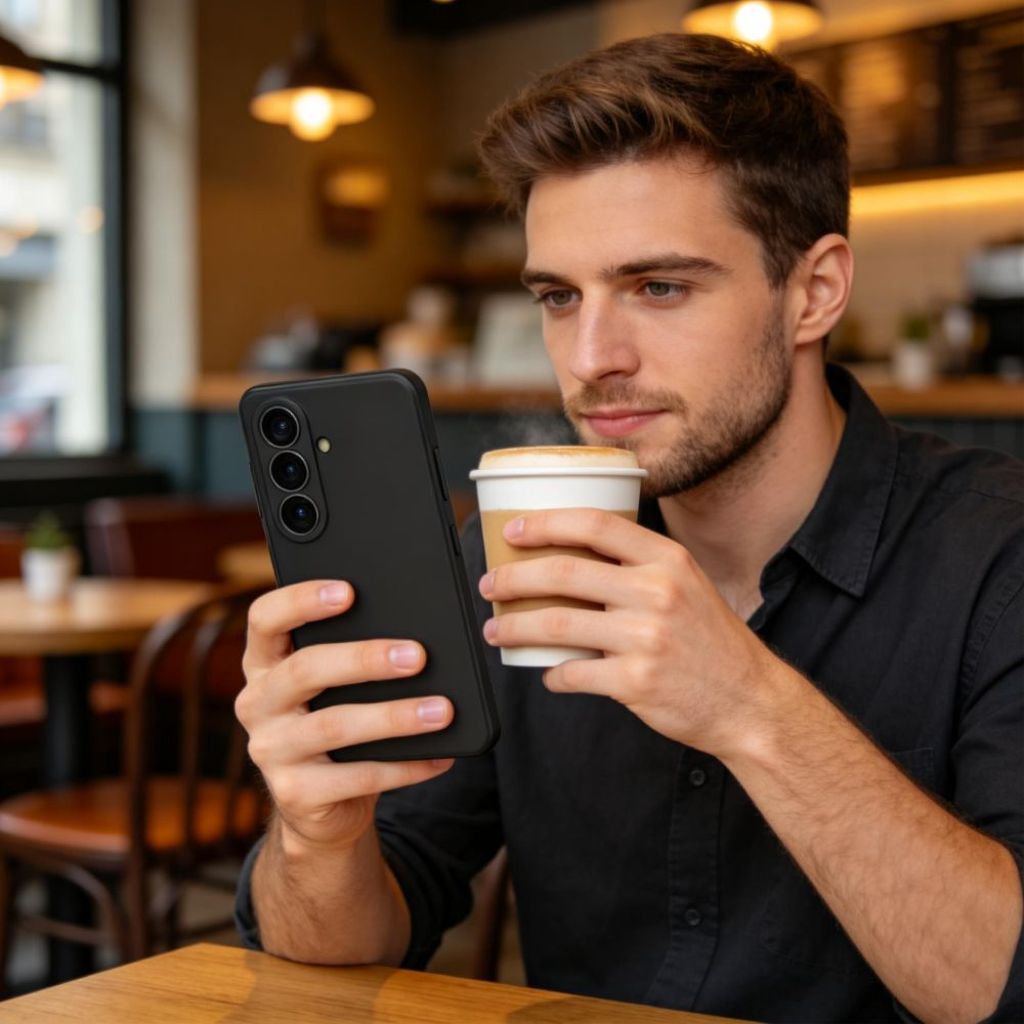 Tech-Protect Silicone MagSafe Skal till Samsung Galaxy S26 Plus - Svart