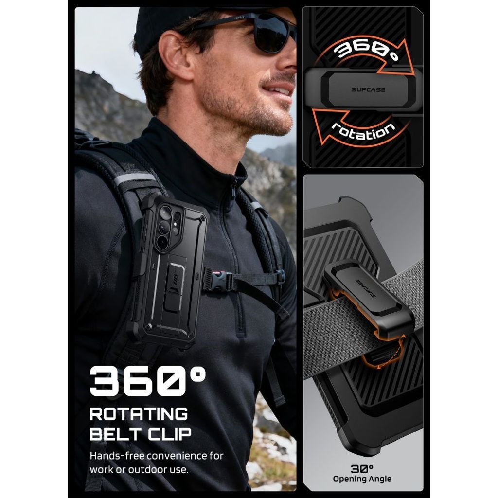 Supcase Unicorn Beetle Pro Set Kuori Samsung Galaxy S26 Ultra - Musta