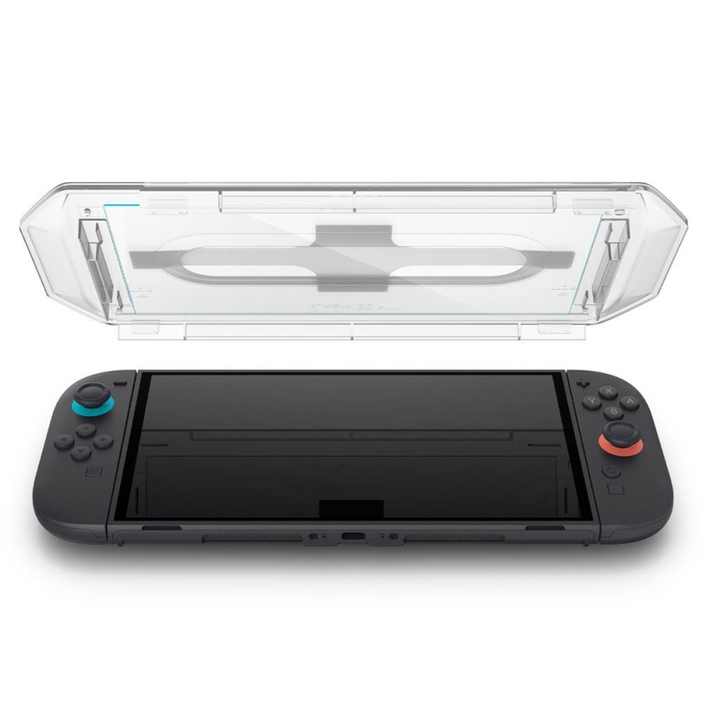 Spigen Glas.Tr ”EZ FIT” Hærdet Glas Skærmbeskyttelse til Nintendo Switch 2, 2-pak