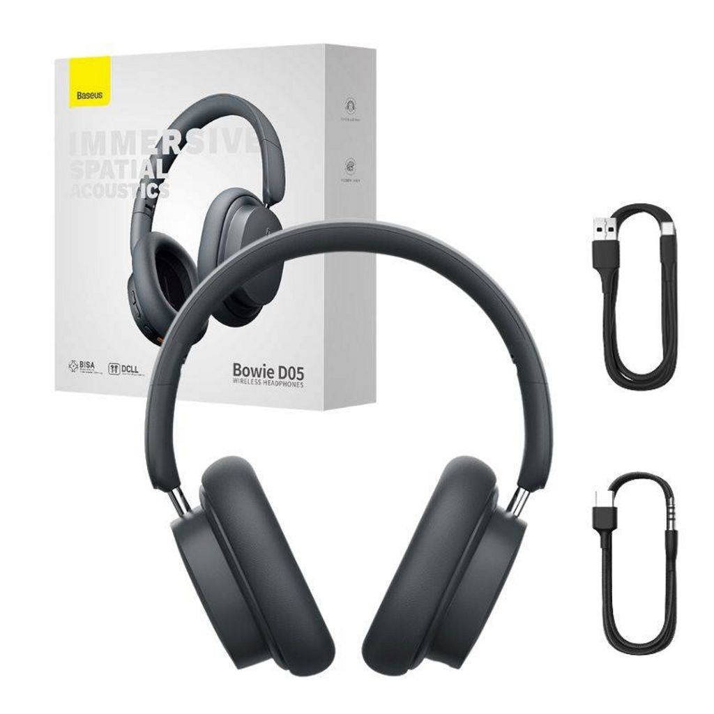 Baseus Bluetooth-kuulokkeet Over-Ear Bowie D05 - Harmaa