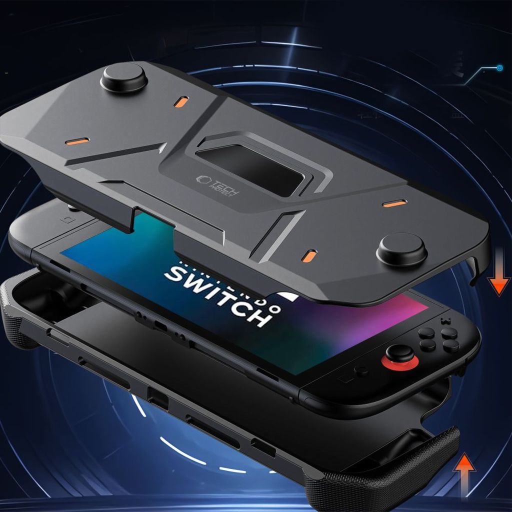 Tech-Protect Carbonox cover til Nintendo Switch 2 - Sort
