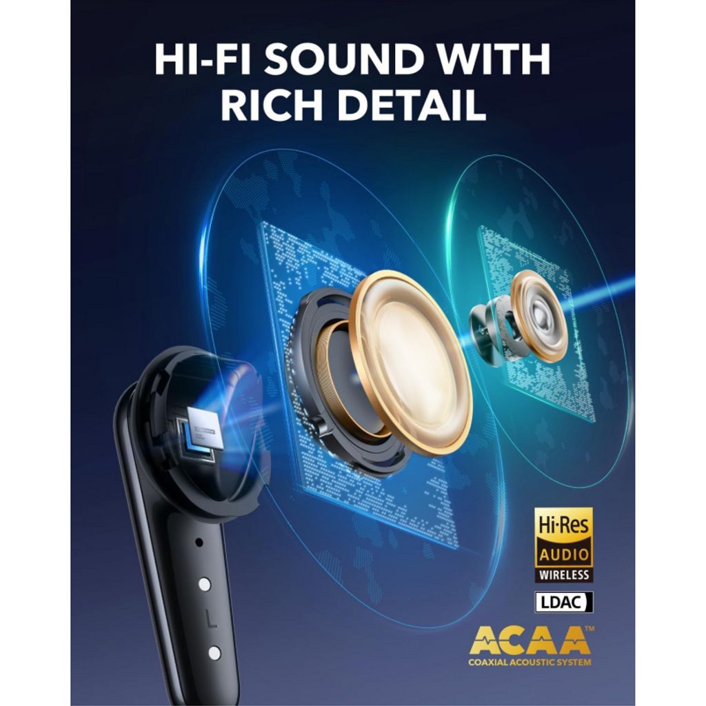 Anker Soundcore Liberty 4 Pro trådlösa hörlurar – svart