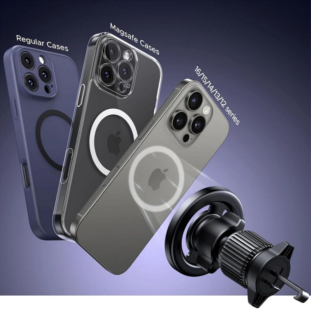 UGREEN LP986 magnetisk telefonholder til bil, universal - sort