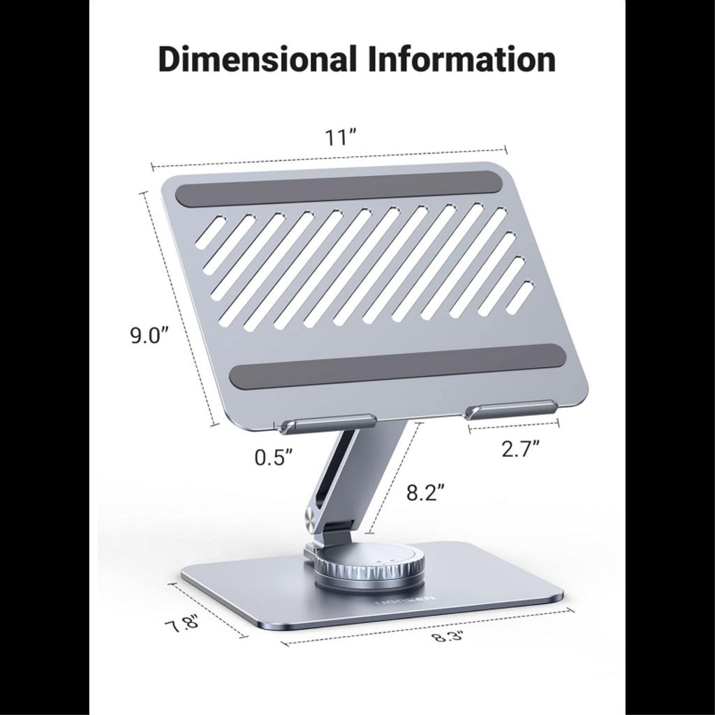 UGREEN LP592 laptopstativ för 11 - 17.3" – grå