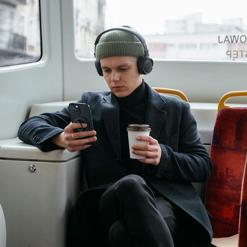 Spigen Nano Pop MagSafe magnetisk ringhållare – grå / svart