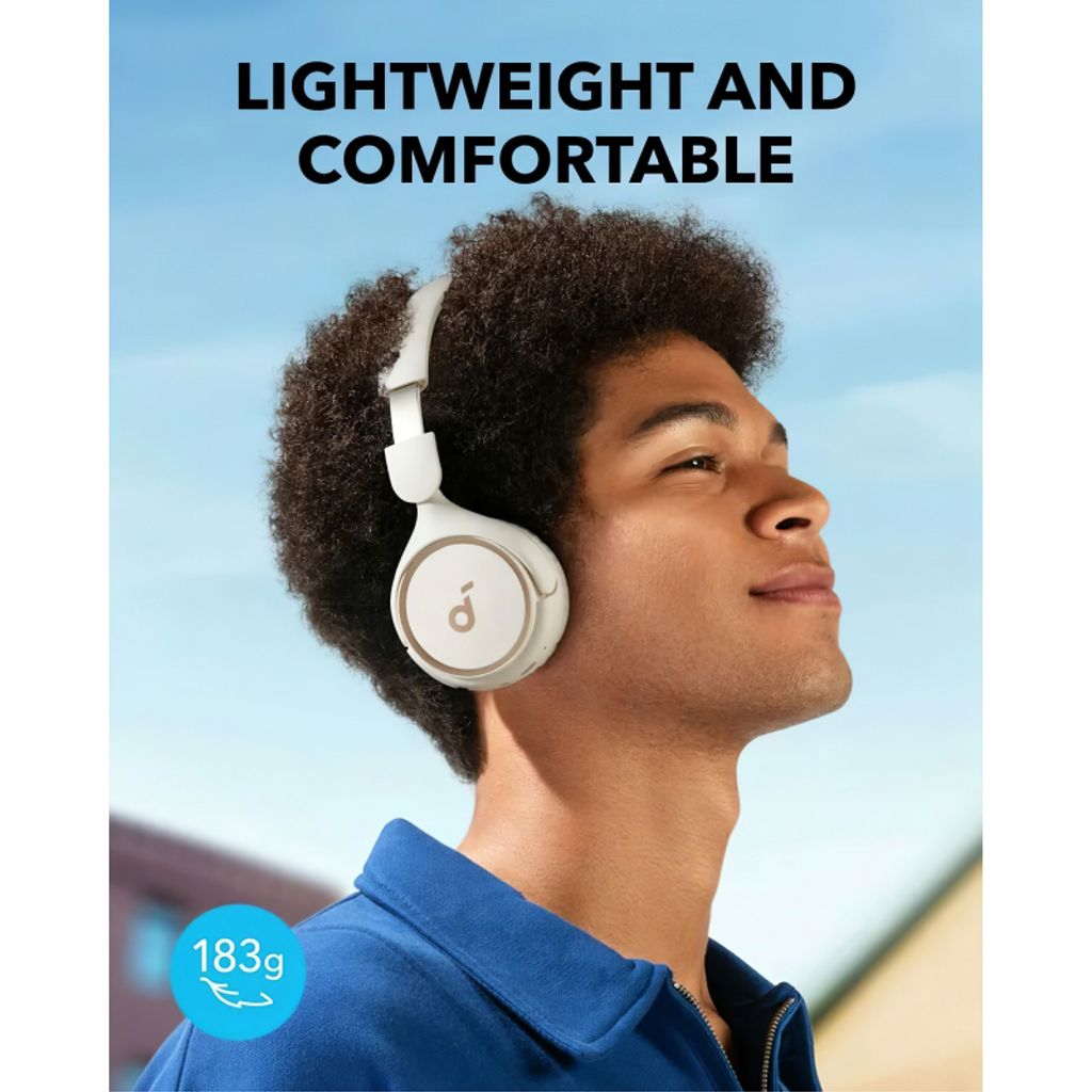 Anker Soundcore H30i trådløse hovedtelefoner – hvide