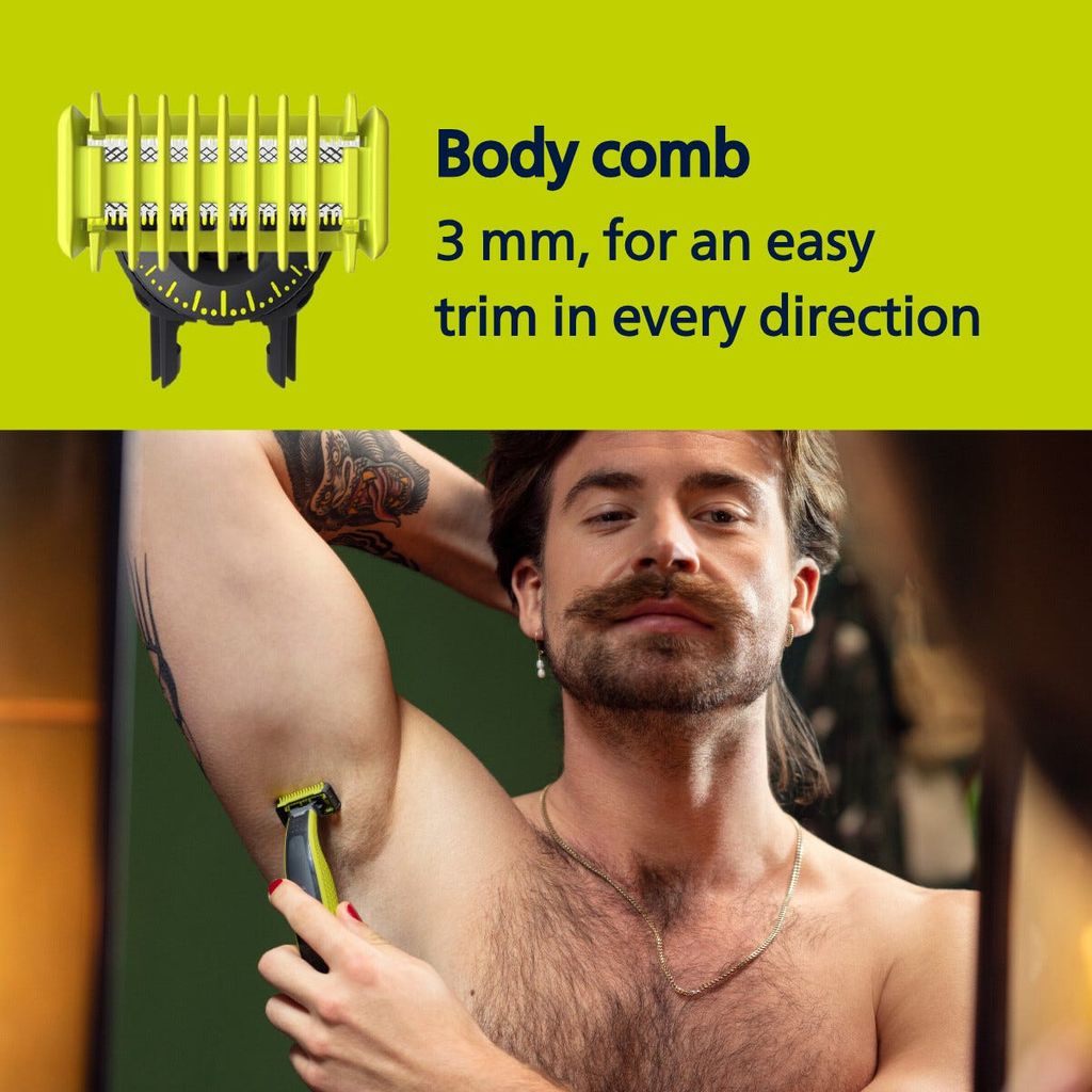 Philips OneBlade Face & Body QP2834/23 – Elektrisk barbermaskine