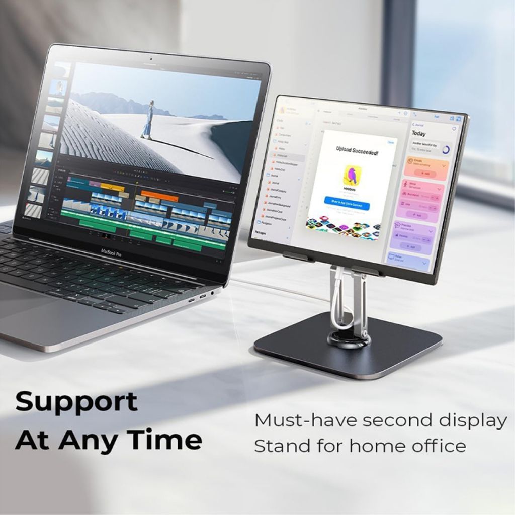 Lisen Q18 stativ for telefon/nettbrett - svart