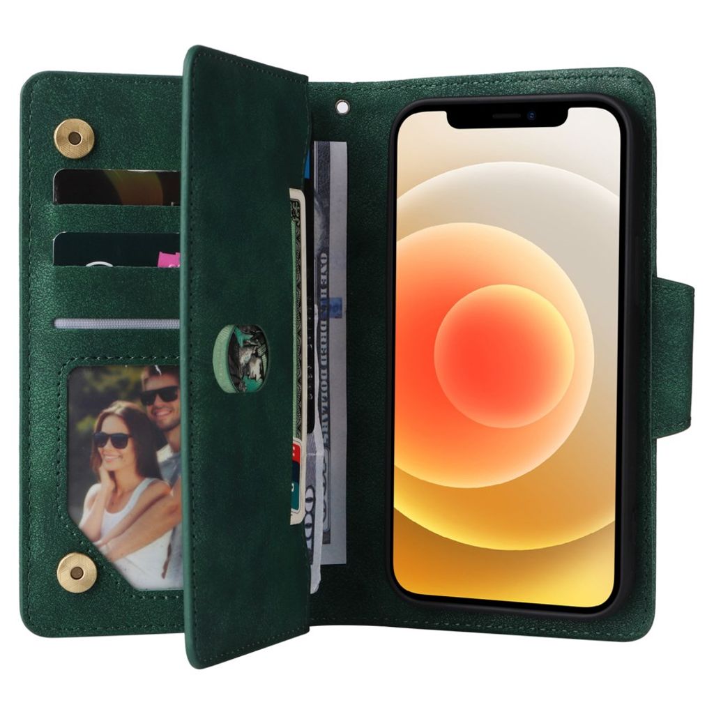 iPhone 12 Mini Cover with Stand - Green