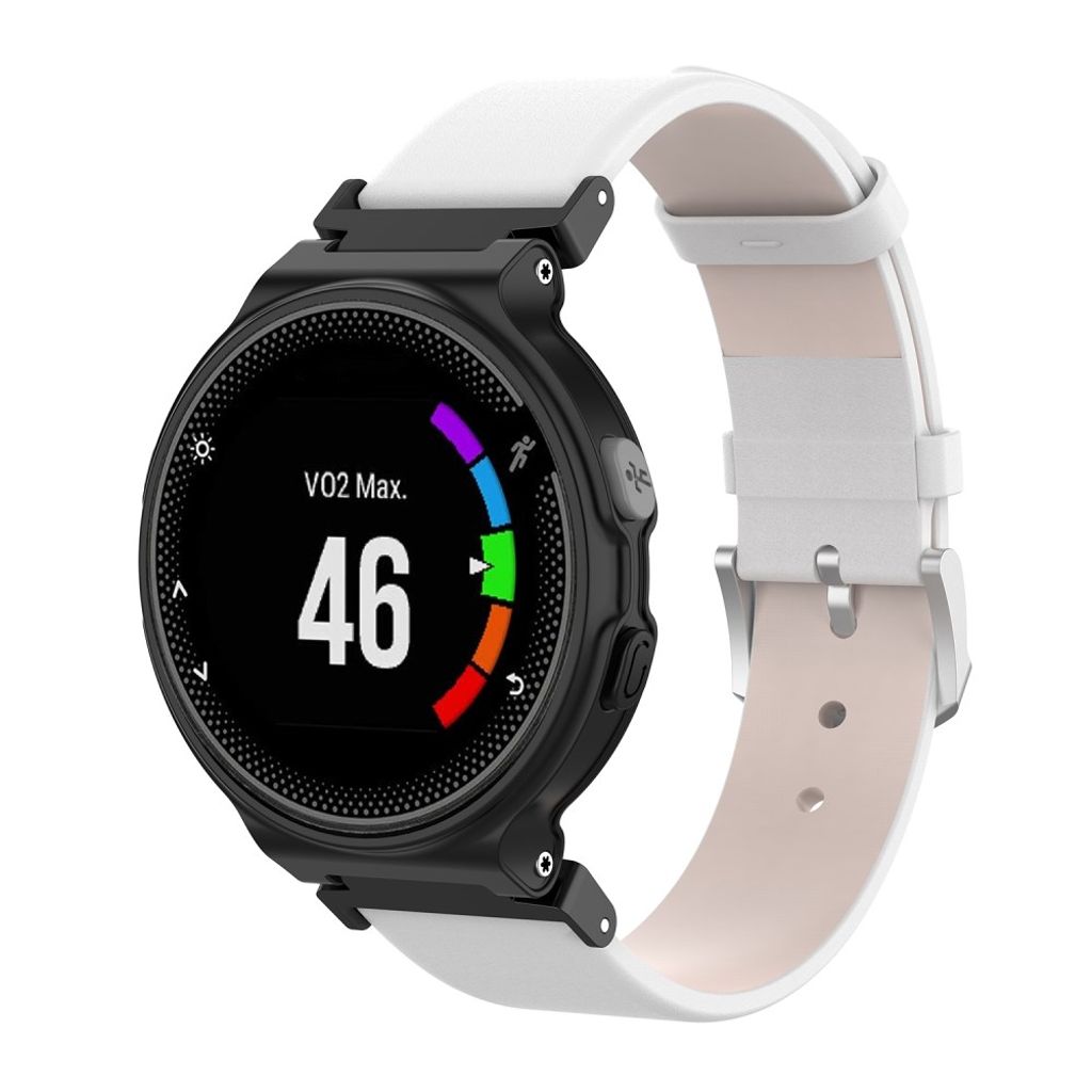 Garmin Forerunner 220/230/235/630/620/735X Klockarmband i PU-läder - Vit