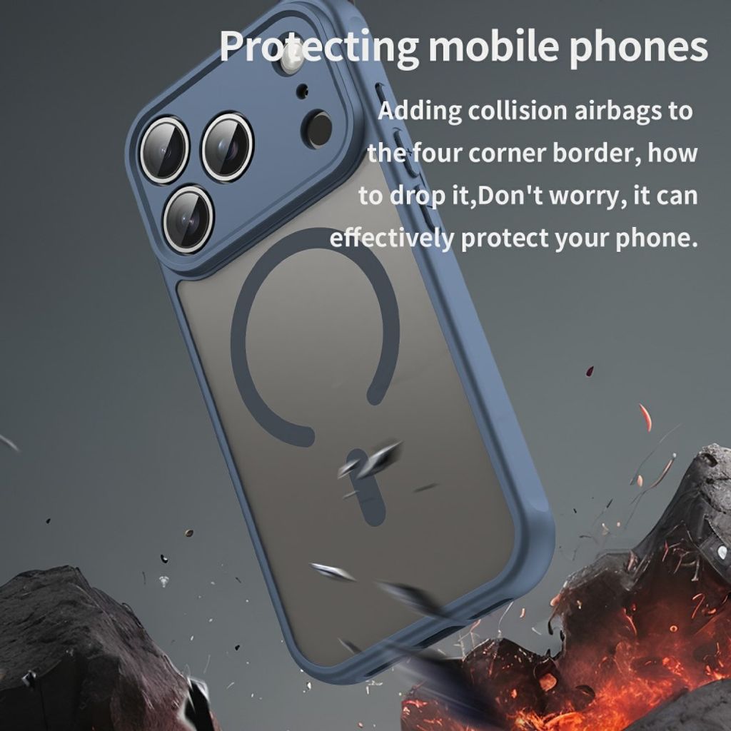 iPhone 18 Pro / 17 Pro MagSafe Deksel - Blå