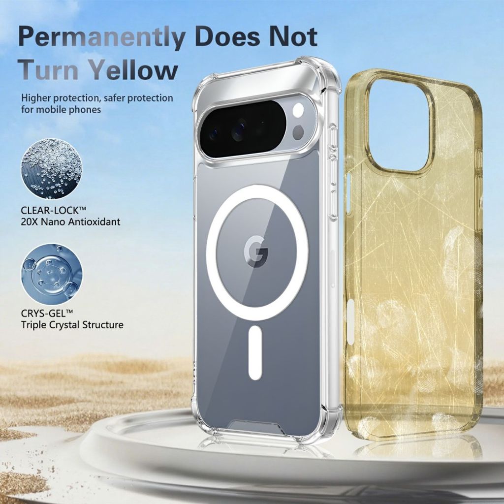 Google Pixel 11 Pro XL Case MagSafe Kompatibel - Gennemsigtig