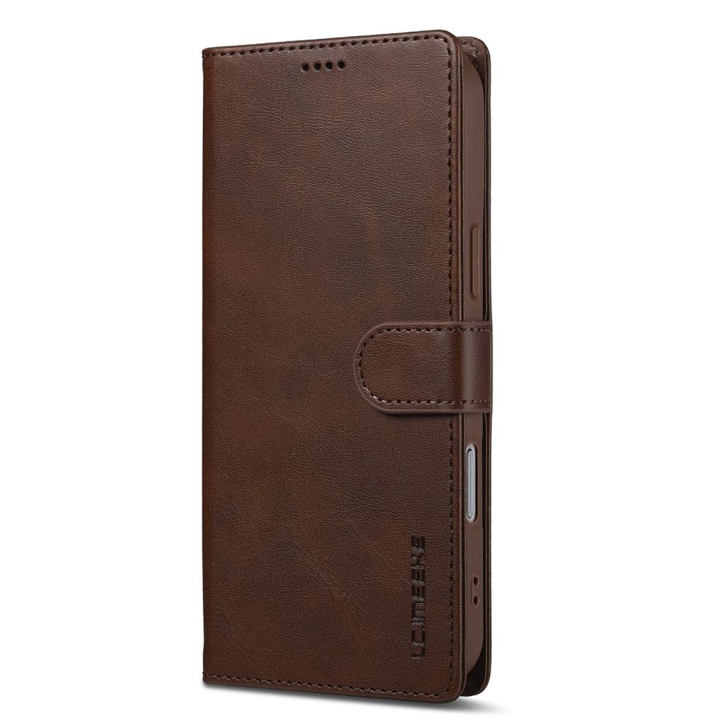 LC.IMEEKE iPhone 17 Pro Wallet Cover with Stand - Brown