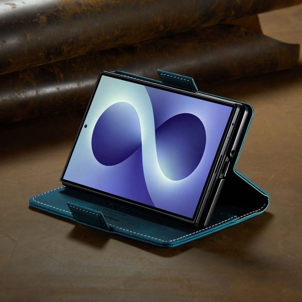 AUTSPACE Samsung Galaxy Z Fold8 Flip Cover i PU-læder med RFID-blokering - Blå