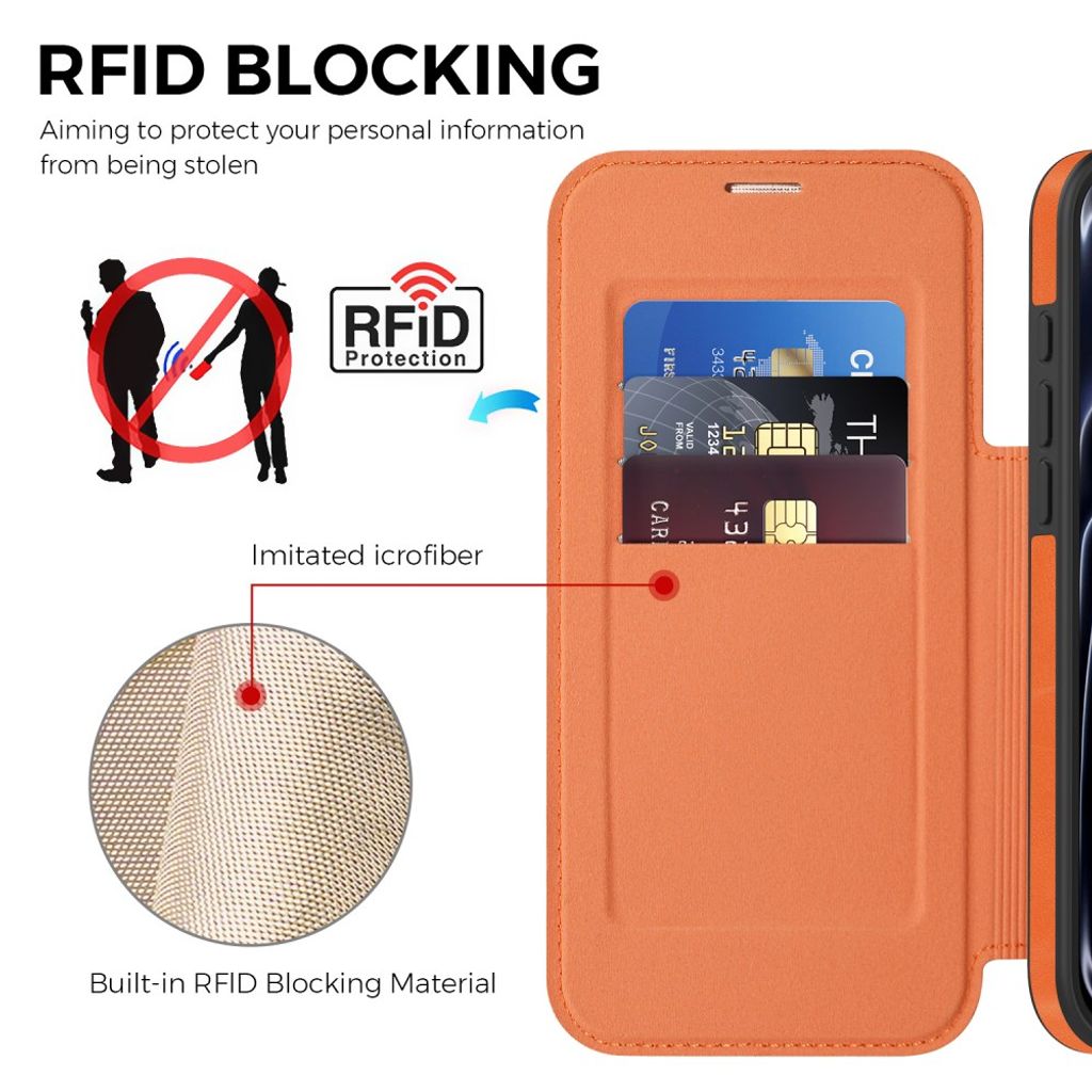iPhone 18 Pro Max/17 Pro Max MagSafe Lompakkokotelo - Oranssi