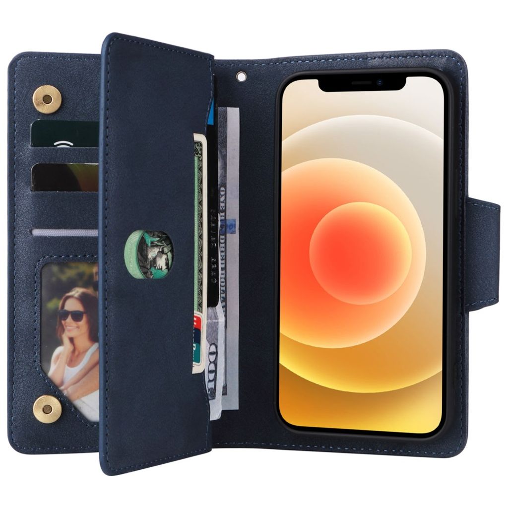 iPhone 12 Mini Kotelo Jalusta - Sininen