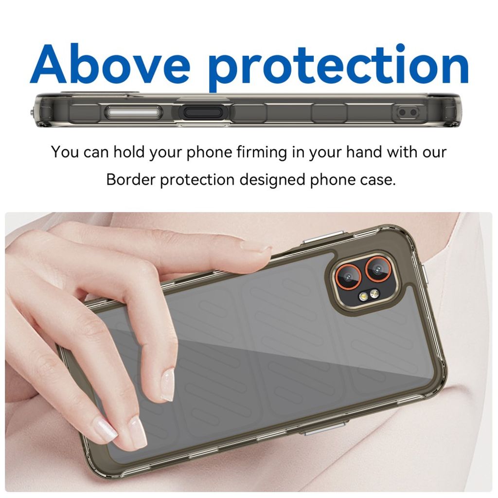 Samsung Galaxy XCover7 Pro deksel i akryl – transparent grå