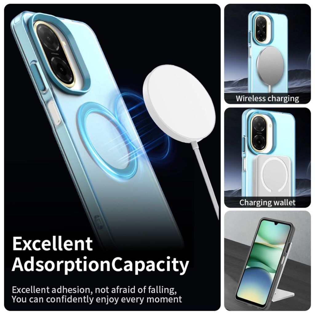 Xiaomi Redmi A5 4G Deksel MagSafe-kompatibel Hybrid Støtsikker - Blå