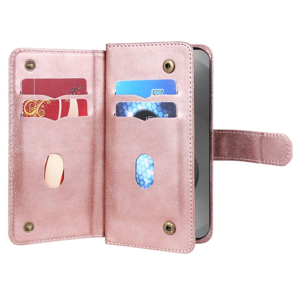 Samsung Galaxy S26 Ultra Cover with 10 Card Slots - Rose gold