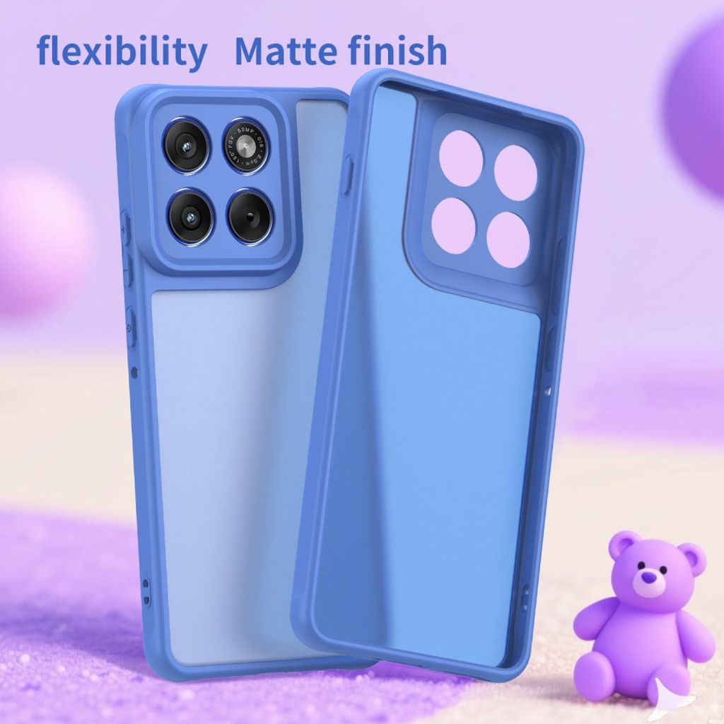 Motorola Edge 70 5G Skal Stötsäker PC/TPU – Ljusblå