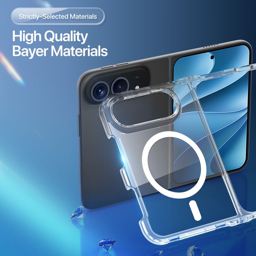 DUX DUCIS iPhone Fold Flip Cover MagSafe kompatibel - Gennemsigtig