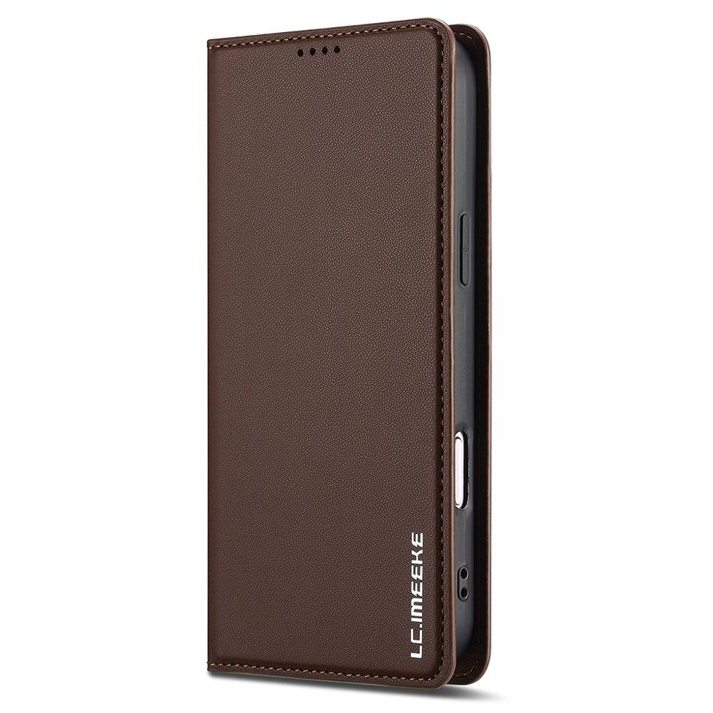 LC.IMEEKE iPhone 17 Pro Max Wallet Cover - Brown
