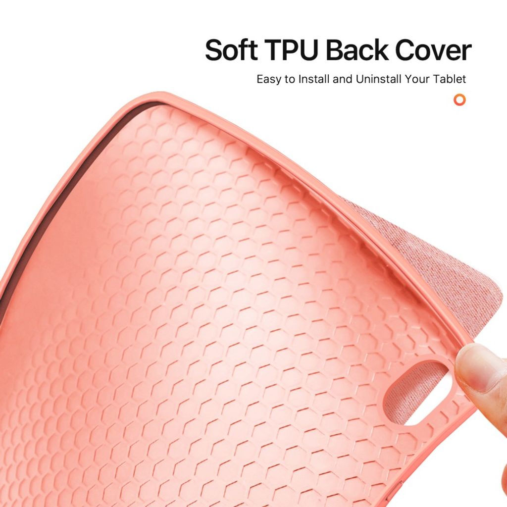 DUX DUCIS Samsung Galaxy Tab S12 Plus Tri-Fold Cover - Lyserød