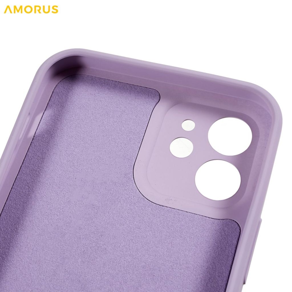 AMORUS iPhone 12 TPU Skal - Lila