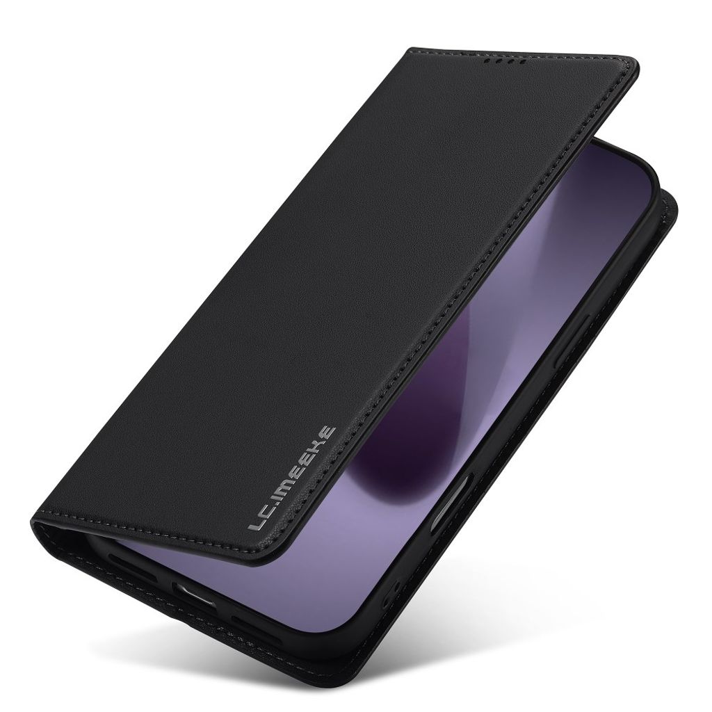 LC.IMEEKE iPhone 17 Pro Wallet Cover - Black