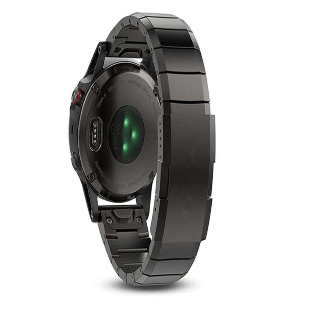 Garmin Fenix 3 / 3 HR / 5X / 6X Stainless Steel Watch Strap - Black