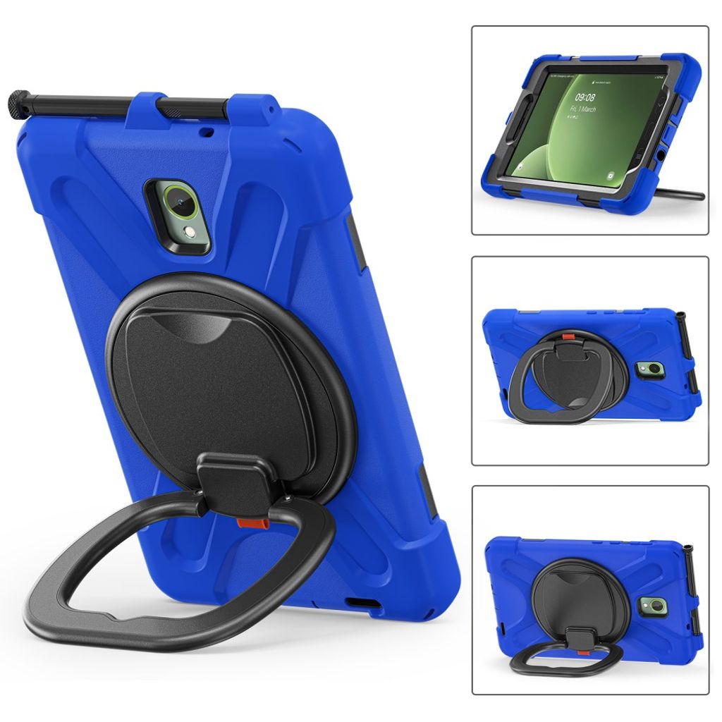 Samsung Galaxy Tab Active5 Case with Hand grip - Blue, Black