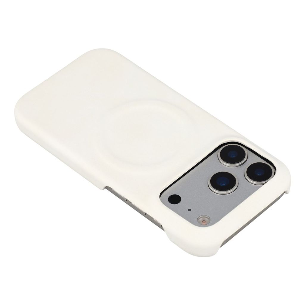 iPhone 18 Pro Max/17 Pro Max MagSafe-kompatibelt Deksel PU-lær - Hvit