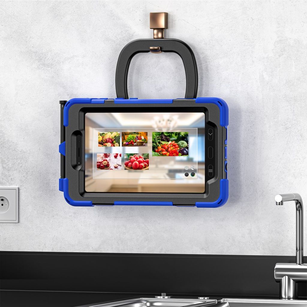 Samsung Galaxy Tab Active5 Case with Hand grip - Blue, Black