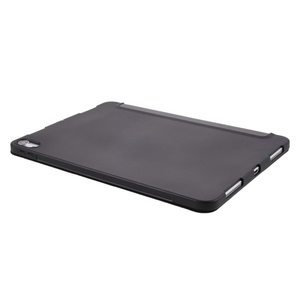 iPad Air 11"/10.9"/Pro 11" Tri-fold etui i silikon og PU-skinn - Svart