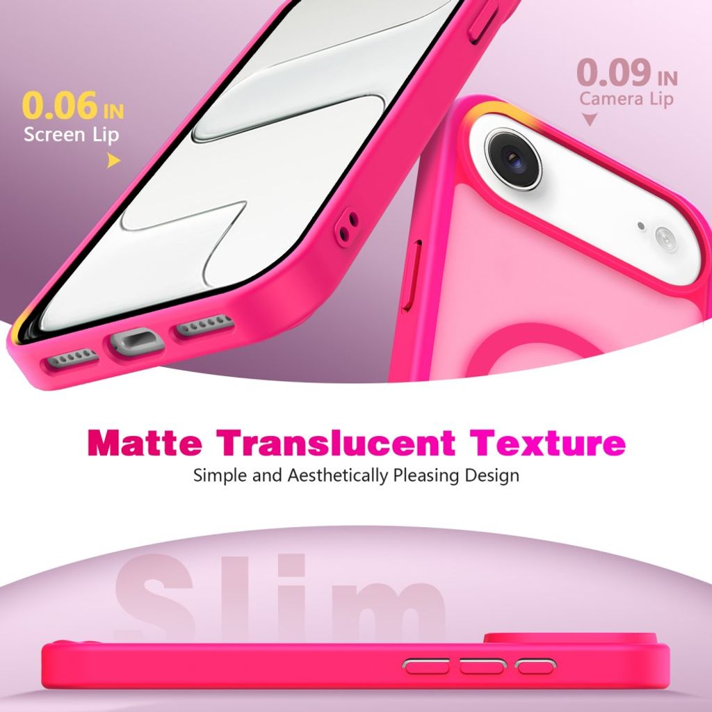 iPhone Air MagSafe Kuori Iskunkestävä - Vaaleanpunainen