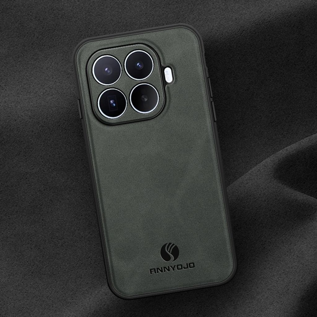 ANNYOJO Xiaomi 17T Pro Skal med baksida i PU-läder - Grön