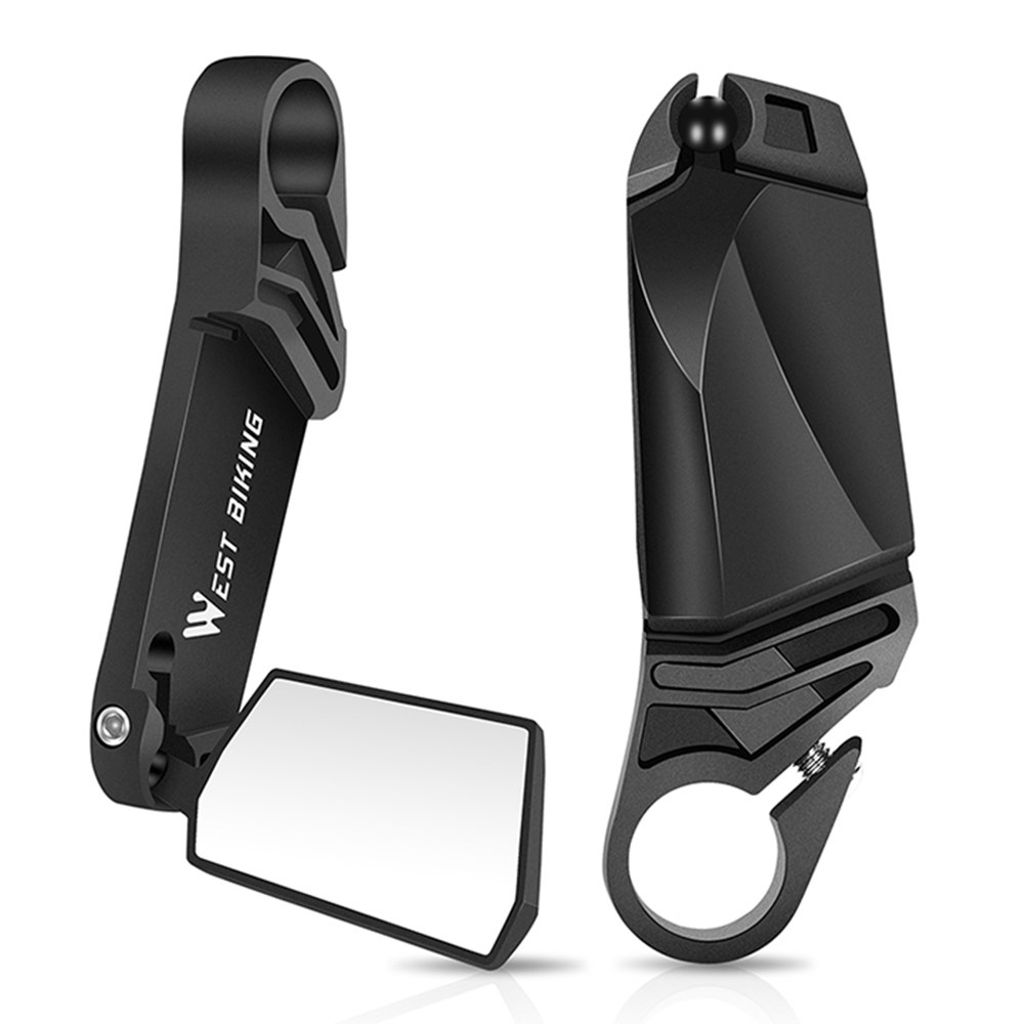 WEST BIKING Backspegel för cykelstyre, 2-pack – svart