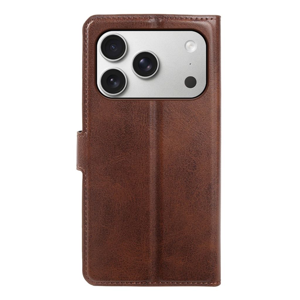 iPhone 18 Pro/17 Pro Plånboksfodral med Ställfunktion PU-läder - Brun
