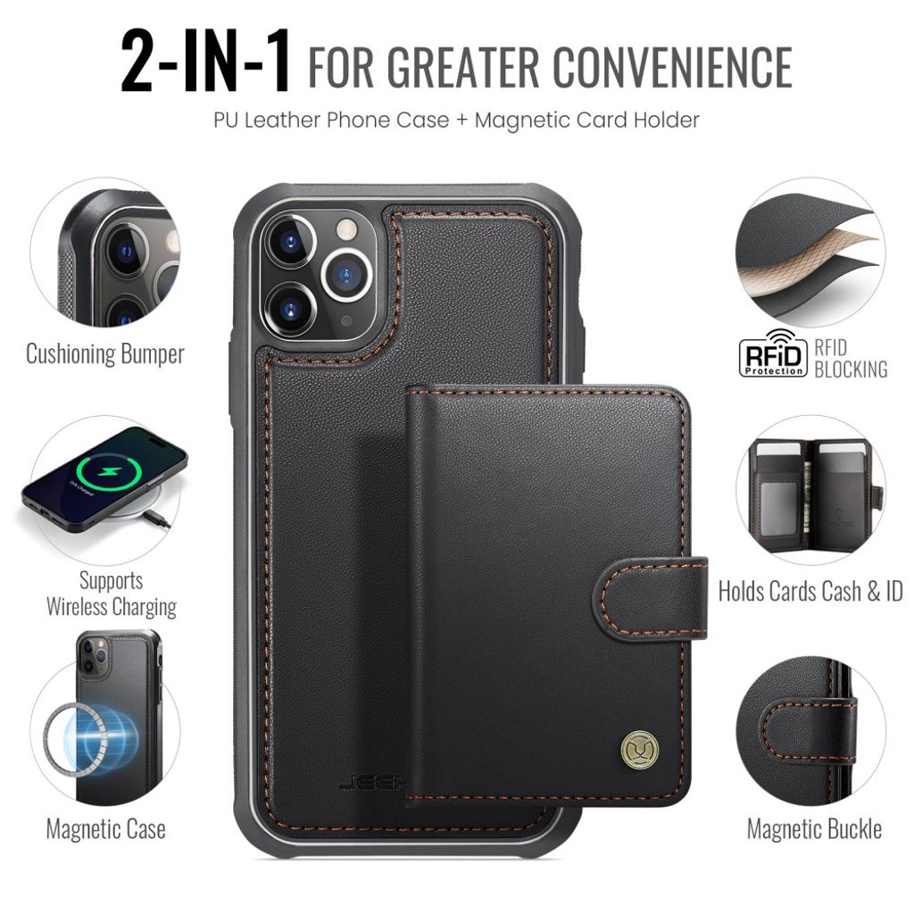 JEEHOOD iPhone 11 Pro Cover med MagSafe - Sort