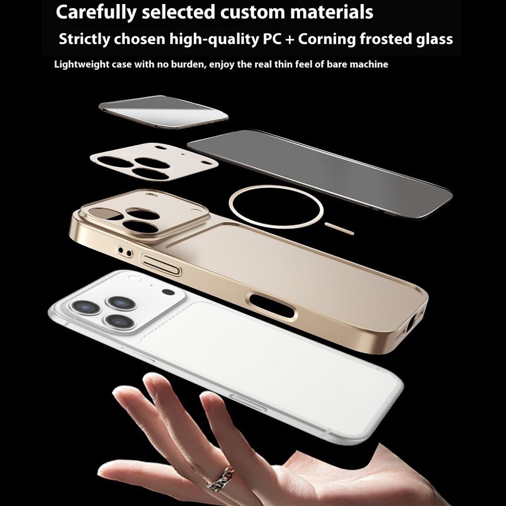 iPhone 17 Pro Maxin iskunkestävä MagSafe kuori - oranssi