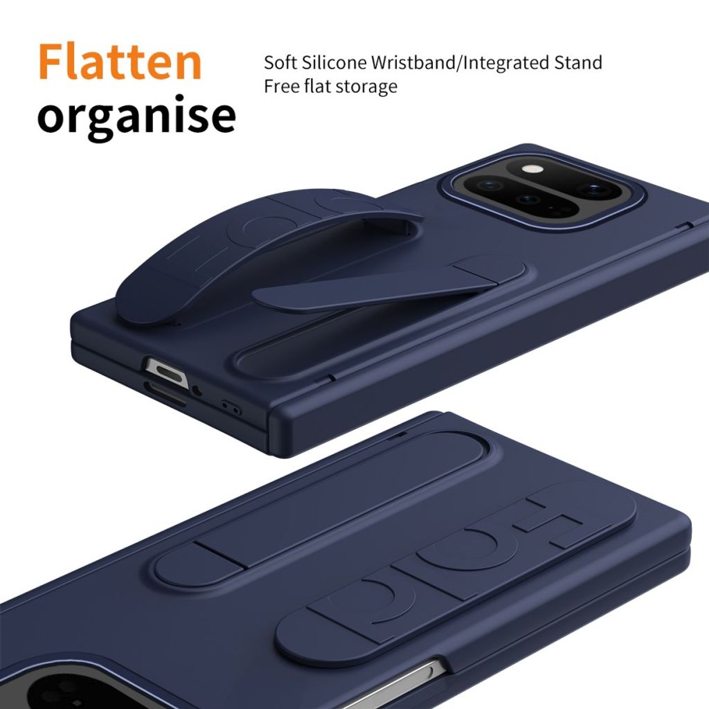 Google Pixel 11 Pro Fold Deksel med skjermbeskytter i herdet glass - Blå