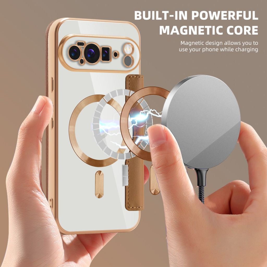 Google Pixel 10 Pro XL Kotelo MagSafe - Ruskea