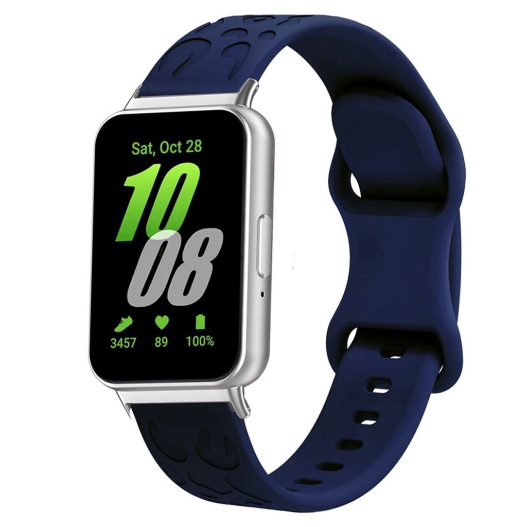 Samsung Galaxy Fit Urrem Leopard Silikone – Blå