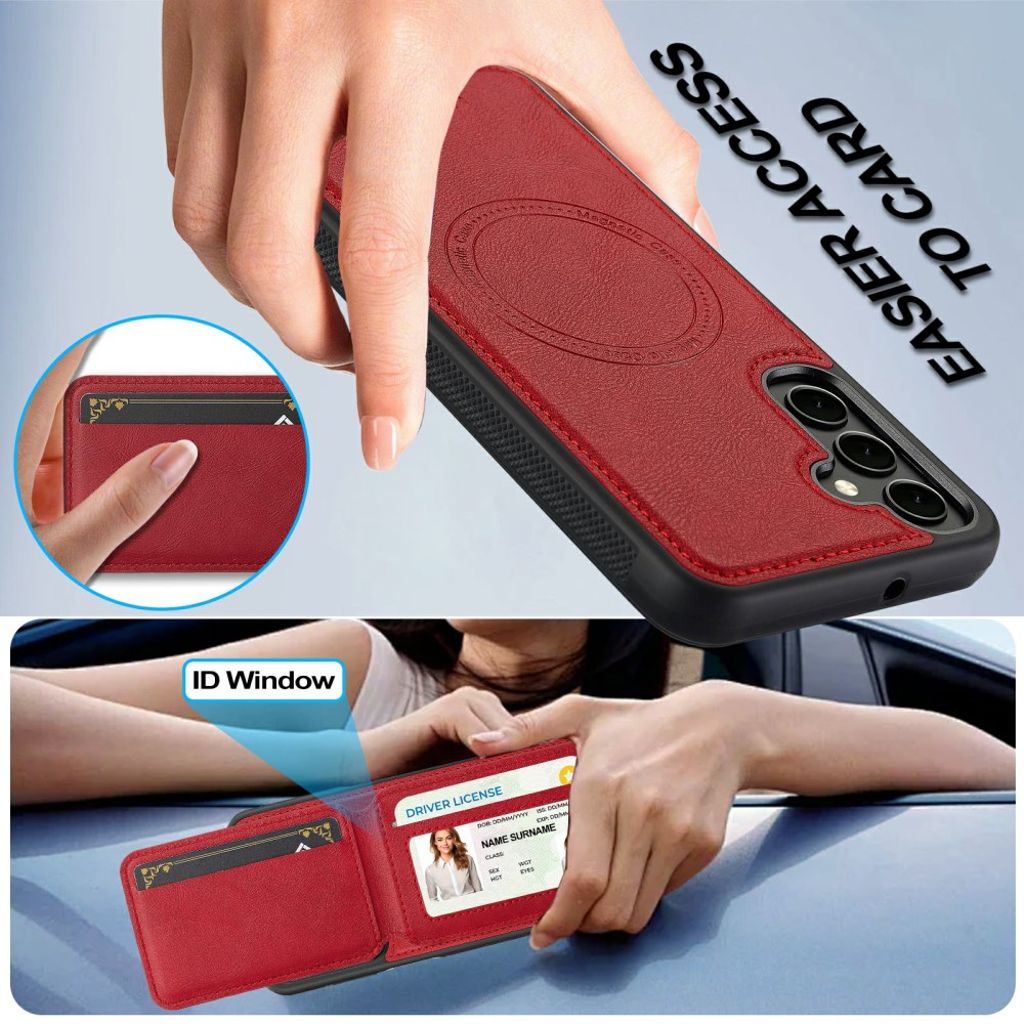 LC.IMEEKE Samsung Galaxy S25 FE Skal med MagSafe - Röd