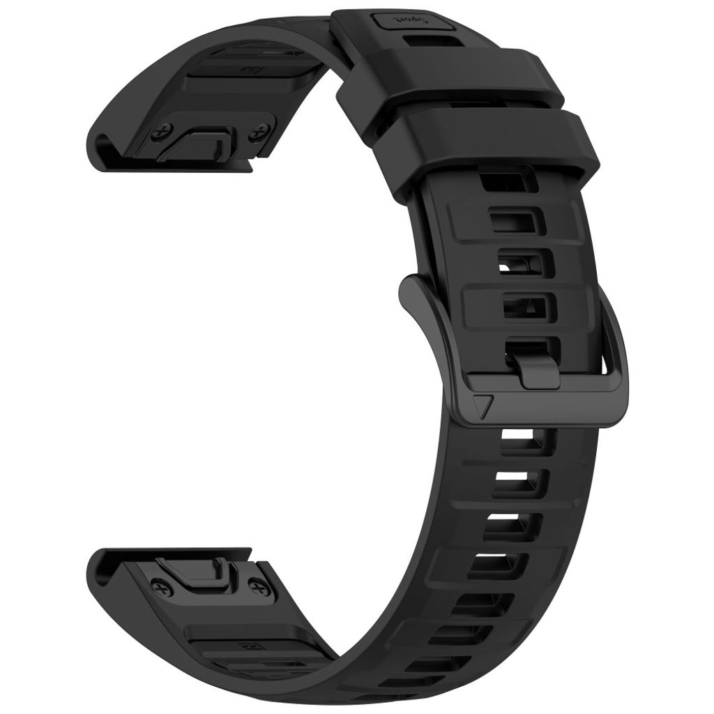 Garmin Quatix 8/Fenix 8/Epix Pro osv. Urrem Silikone – Sort
