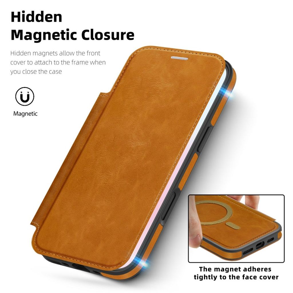 iPhone 17 Air MagSafe Cover with Card Slots - Brown