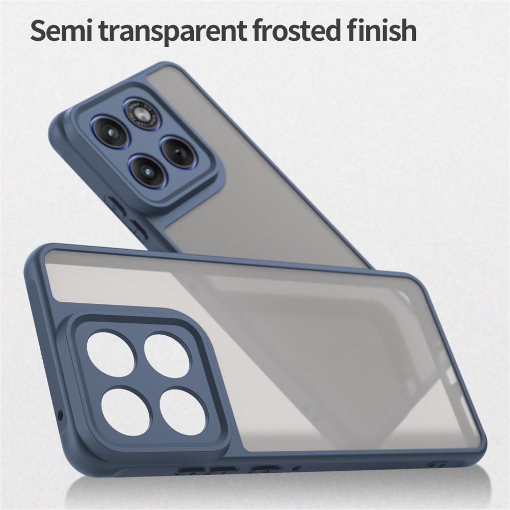 Motorola Edge 70 5G Case Drop Proof Frosted Translucent - Blue