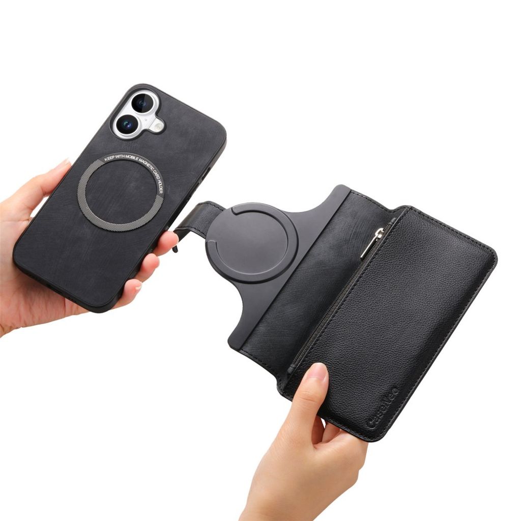 CASENEO iPhone 16 Plus Cover with Stand - Black