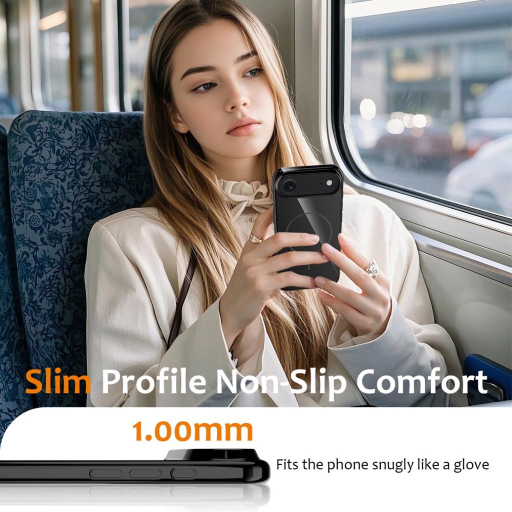 iPhone 17 Air MagSafe-kompatibelt Skal med Bärrem - Svart